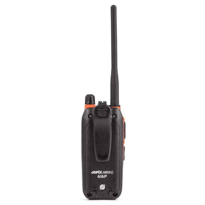 Jopix Marine 616P ORANGE ręczny radiotelefon morski VHF IP67, pływający, moc 5W, NRC, WX, czujnik wody - możliwość rejestracji w UKE