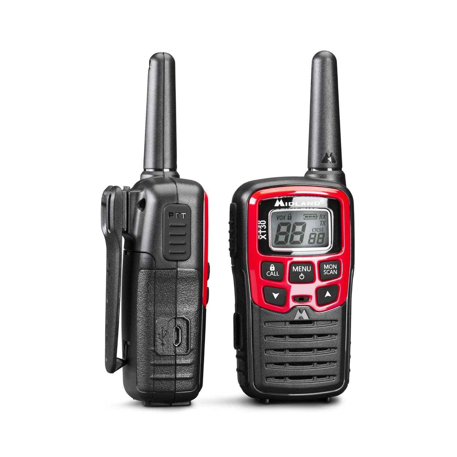 Midland EK35 zestaw awaryjny / ratunkowy: 2x krótkofalówka PMR XT30 + radio ER300 + koce ratunkowe 4 szt. (outdoor emergency kit)