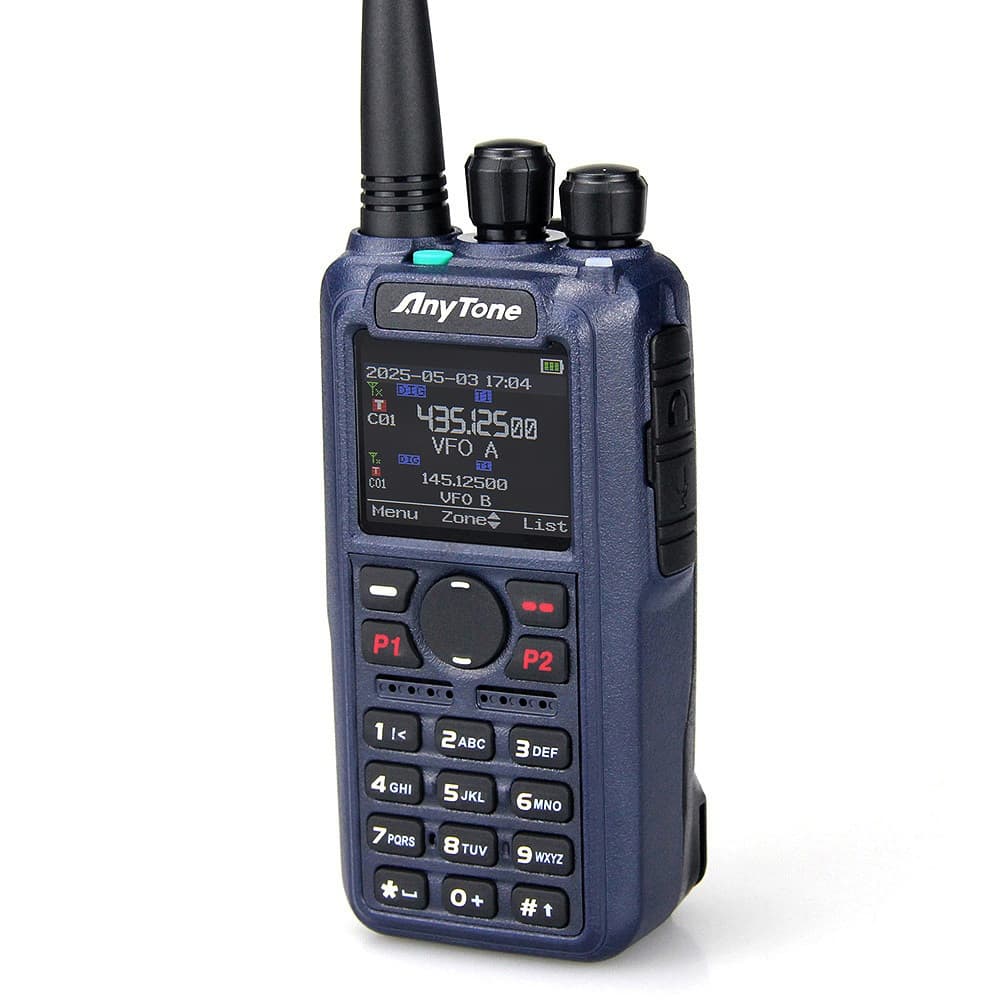 AnyTone AT-D890 UV ręczny radiotelefon cyfrowy/analogowy DMR VHF/UHF APRS wersja EXPORT, polska instrukcja, wgrane przemienniki
