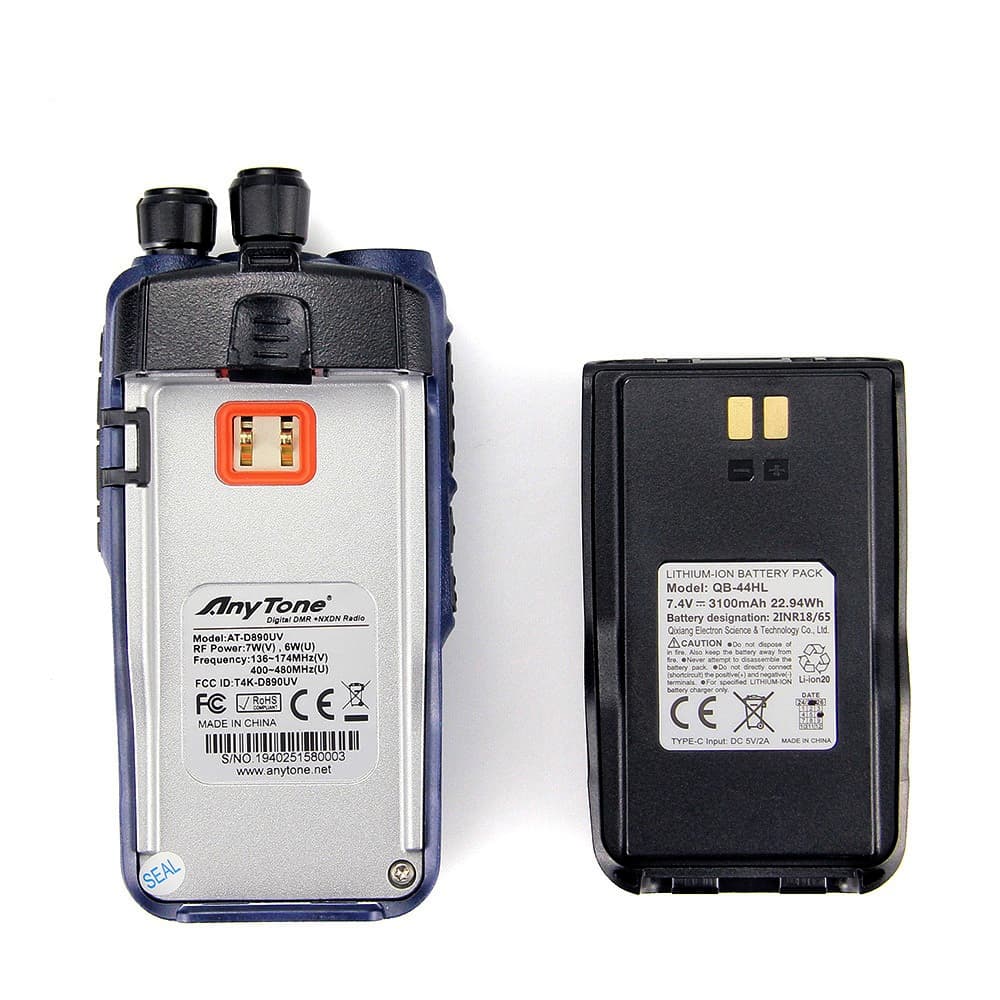 AnyTone AT-D890 UV ręczny radiotelefon cyfrowy/analogowy DMR VHF/UHF APRS wersja EXPORT, polska instrukcja, wgrane przemienniki