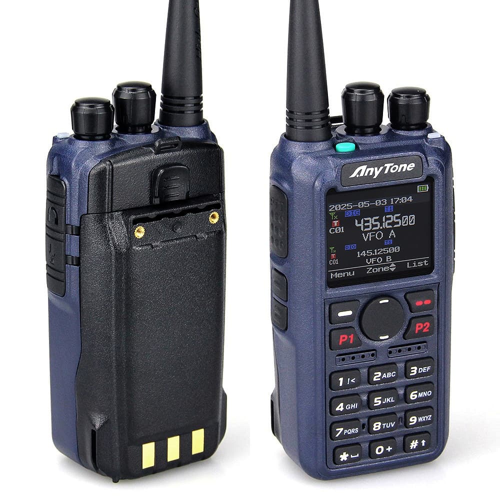AnyTone AT-D890 UV ręczny radiotelefon cyfrowy/analogowy DMR VHF/UHF APRS wersja EXPORT, polska instrukcja, wgrane przemienniki