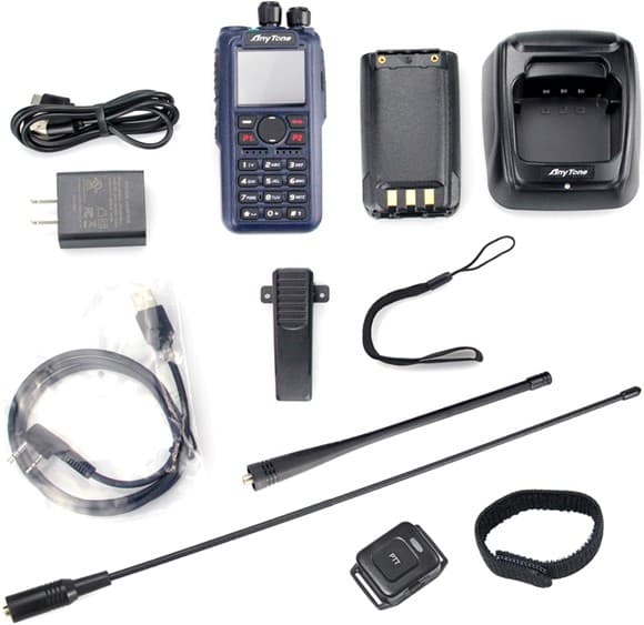 AnyTone AT-D890 UV ręczny radiotelefon cyfrowy/analogowy DMR VHF/UHF APRS wersja EXPORT, polska instrukcja, wgrane przemienniki