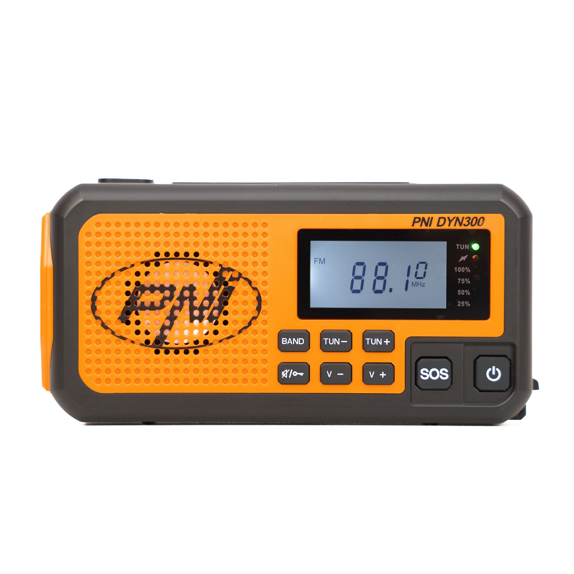 PNI DYN300 przenośne radio awaryjne AM/FM/SW, dynamo, latarka LED, powerbank 4000mAh - radio dla preppersa, survival
