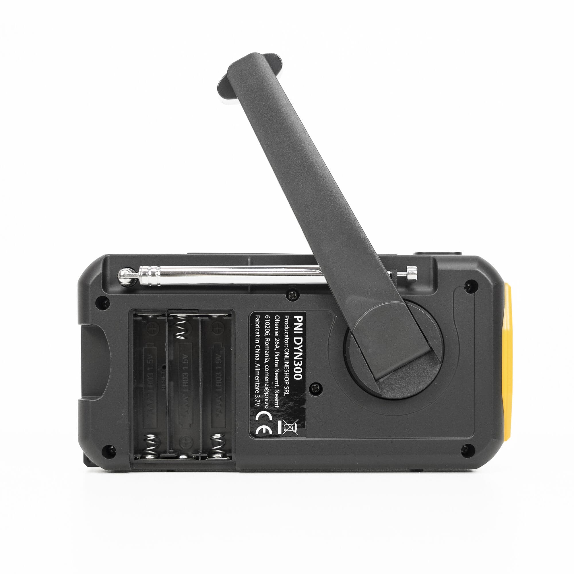 PNI DYN300 przenośne radio awaryjne AM/FM/SW, dynamo, latarka LED, powerbank 4000mAh - radio dla preppersa, survival