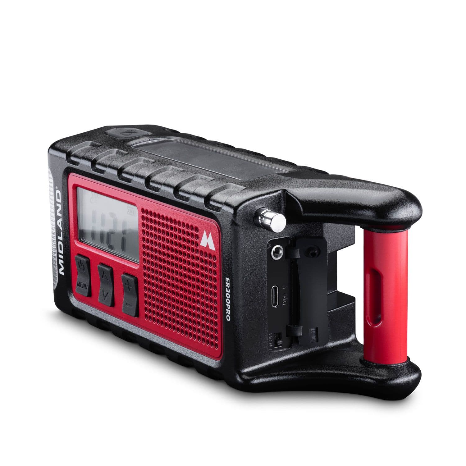 Midland ER300 PRO radio awaryjne AM/FM powerbank 10000mAh, latarka, bluetooth i wieloma źródłami zasilania - radio dla preppersa, survival