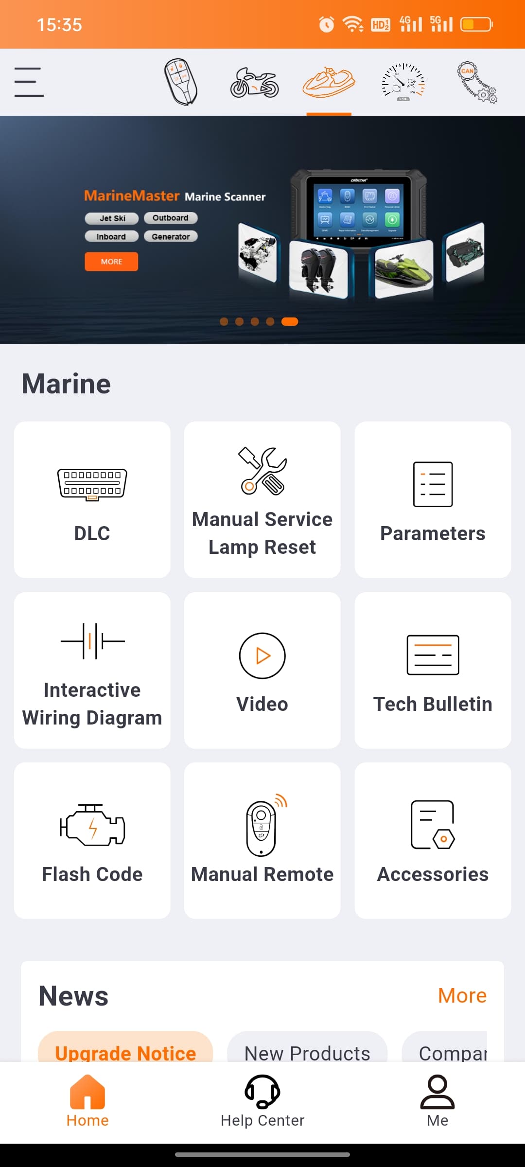 OBDSTAR MarineMaster A+B+C+D Marine interfejs diagnostyczny do skuterów wodnych, silników zaburtowych, stacjonarnych oraz morskich agregatów prądotwórczych np. MERCURY, HONDA, KAWASAKI