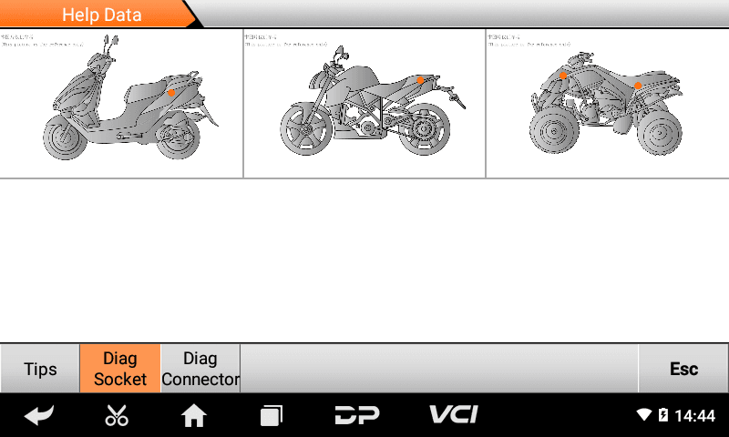 OBDSTAR iSCAN CFMOTO interfejs diagnostyczny OBD-2 do motocykli, skuterów i quadów CFMOTO