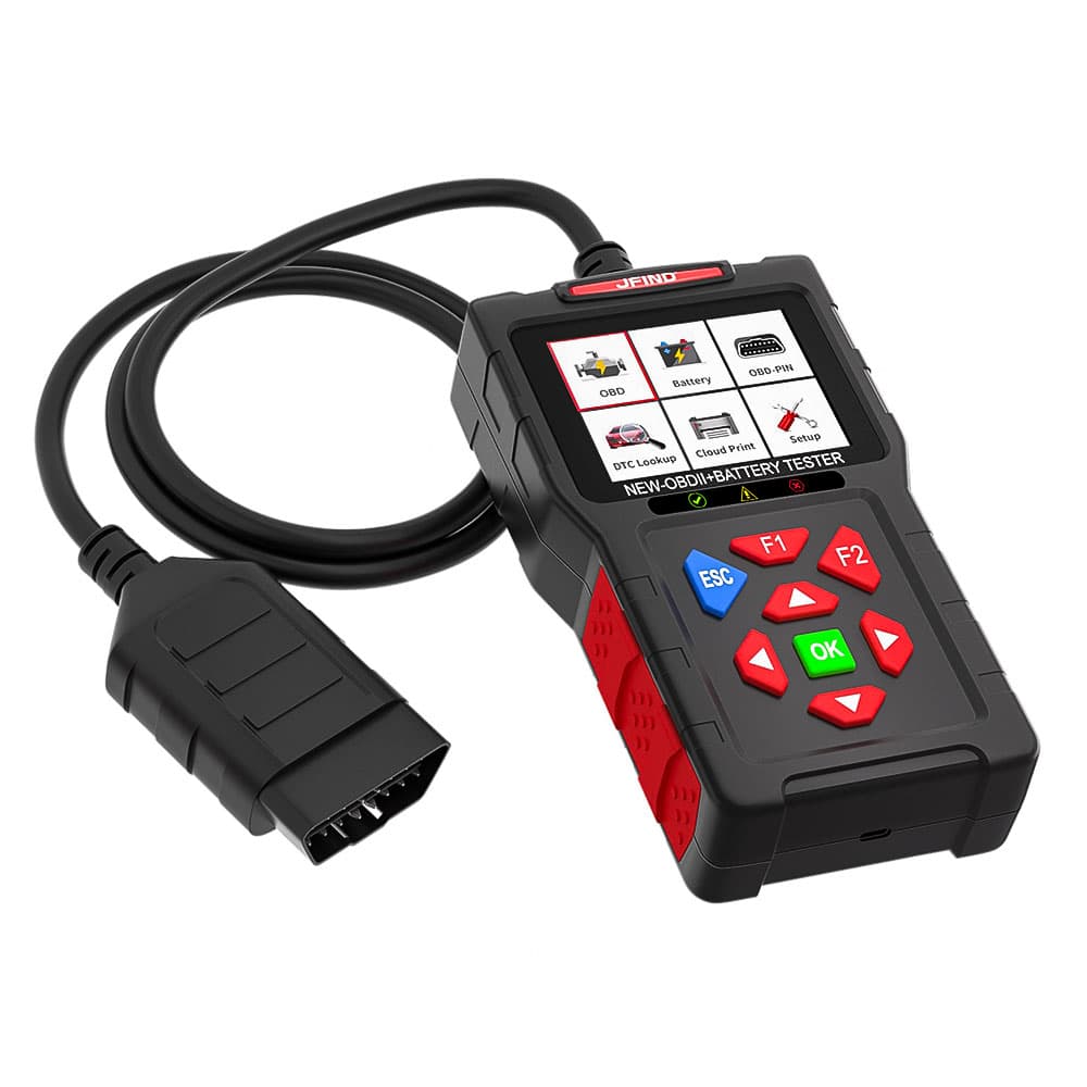 JFIND JF700 ULTRA 2w1 tester akumulatorów 12V/24V + skaner diagnostyczny OBD-2 - diagnostyka / odczyt i kasowanie błędów / test baterii POLSKIE MENU