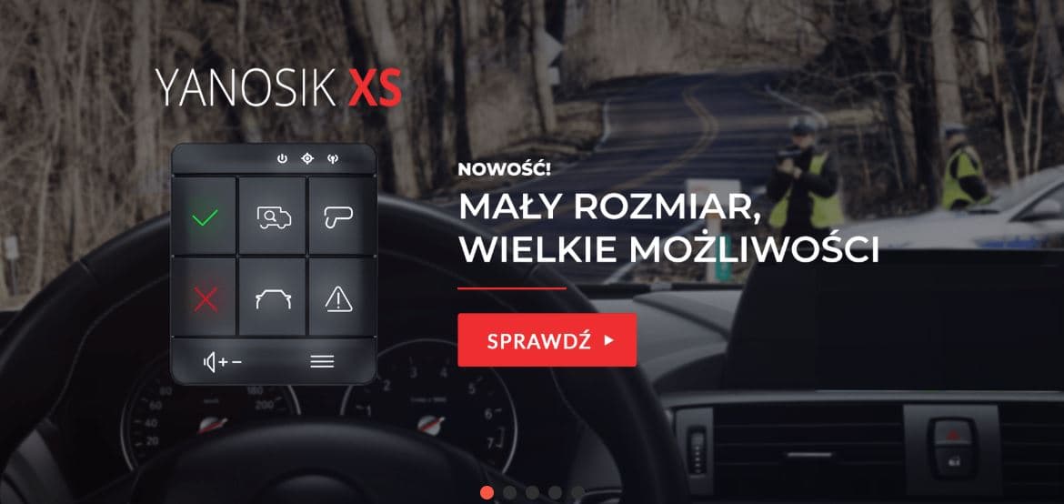 Yanbox XS + ROCZNY ABONAMENT - legalny antyradar kompatybilny z e-TOLL - komunikator drogowy Yanosik - Łódź, Zbąszyńska 2