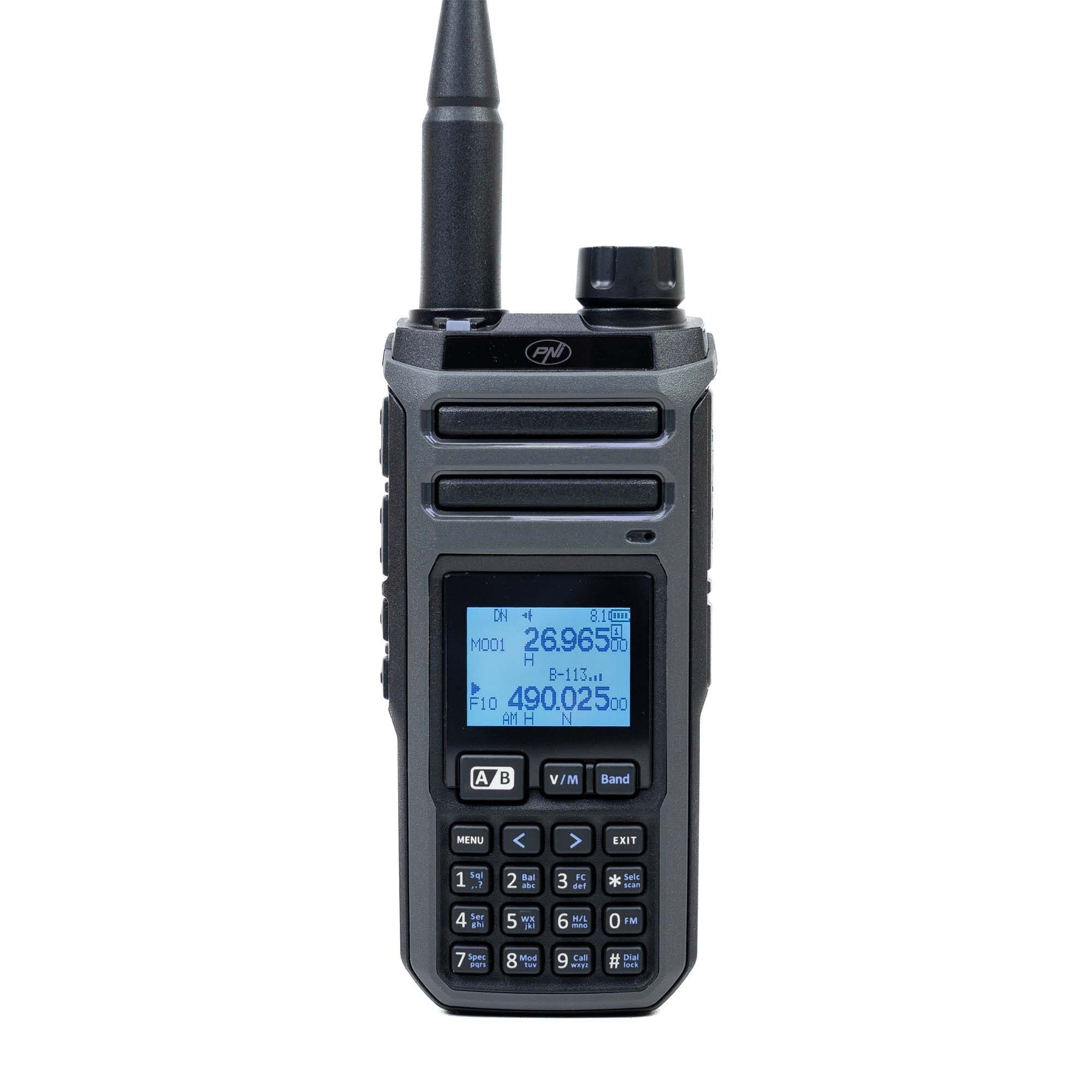 PNI HAM27 skaner radiowy odbiornik AM FM 0.1-1160MHz np. pasmo lotnicze, morskie, kolejowe, służby, CB radio, PMR, radio FM, pasma amatorskie