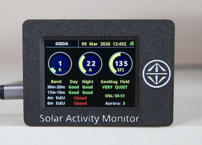 ShackComs Solar Activity Monitor - monitor propagacji HF / VHF i aktywności słonecznej