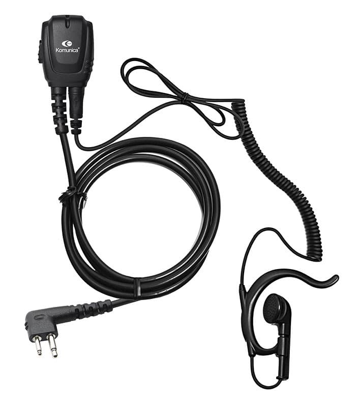 Komunica PWR-2303 mikrofonosłuchawka wysokiej klasy + zausznik / 2-pin Motorola / HYT / Yaesu