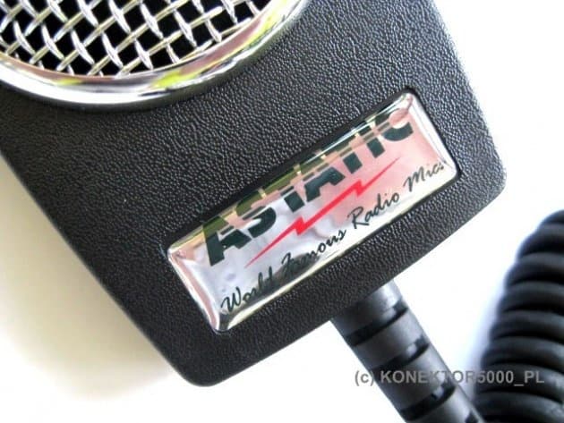 Astatic D104 M6B - mikrofon z wkładką ceramiczną oraz wzmocnieniem - wersja 6-PIN President, M Tech, Stabo