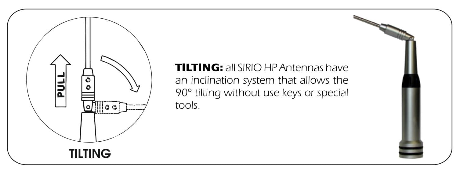 Sirio HP 7000 C antena UHF montażowa 429-440MHz długość 99cm typ PL - HP-7000-C 433MHz