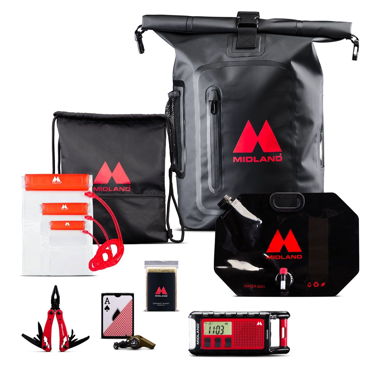 Midland ER Emergency Backpack – plecak awaryjny 72h z radiem ER300 PRO
