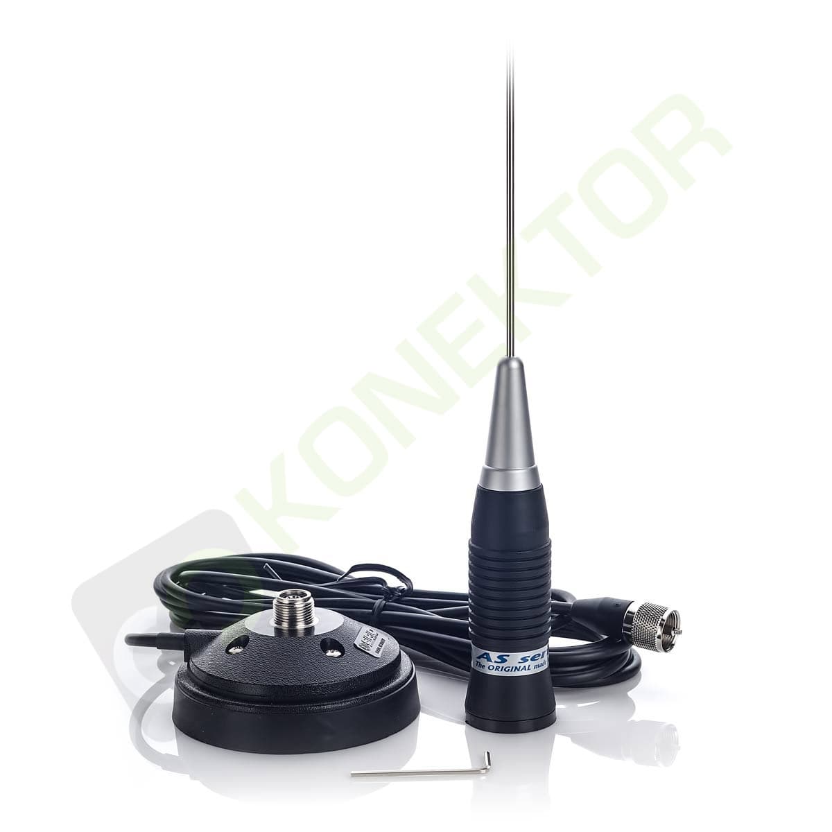 SIRIO AS-100 (AS100) MAG Antena CB magnesowa 102cm kabel 3,60m