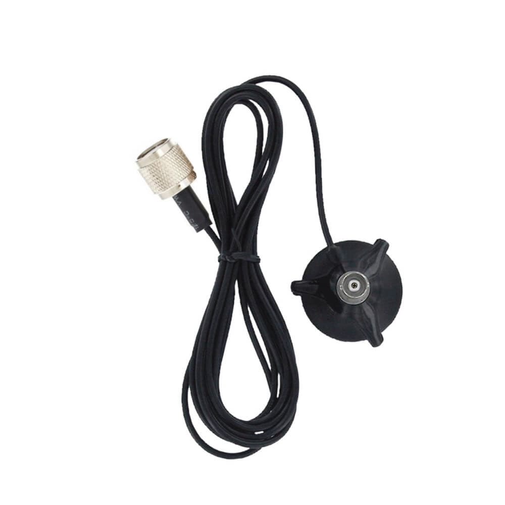 Albrecht Mini TNC podstawa magnetyczna gniazdo TNC, średnica 35mm, kabel 2,40m wtyk TNC / magnes do lekkich anten ze złączem TNC