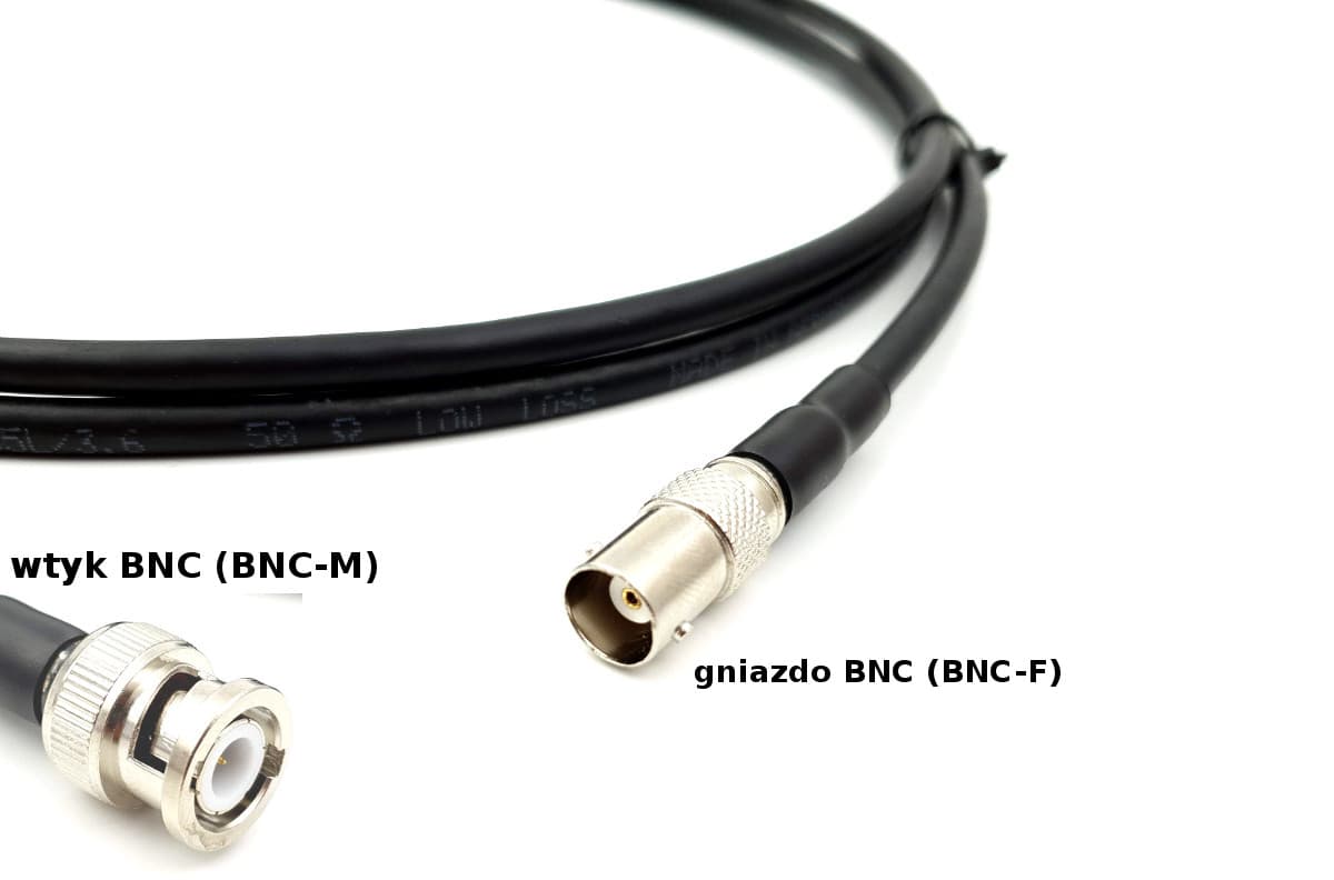 Gniazdo BNC zaciskane na kabel RG-58, RF-5, H-155 PTFE/Gold RADIORA (złącze BNC żeńskie do montażu na przewód)