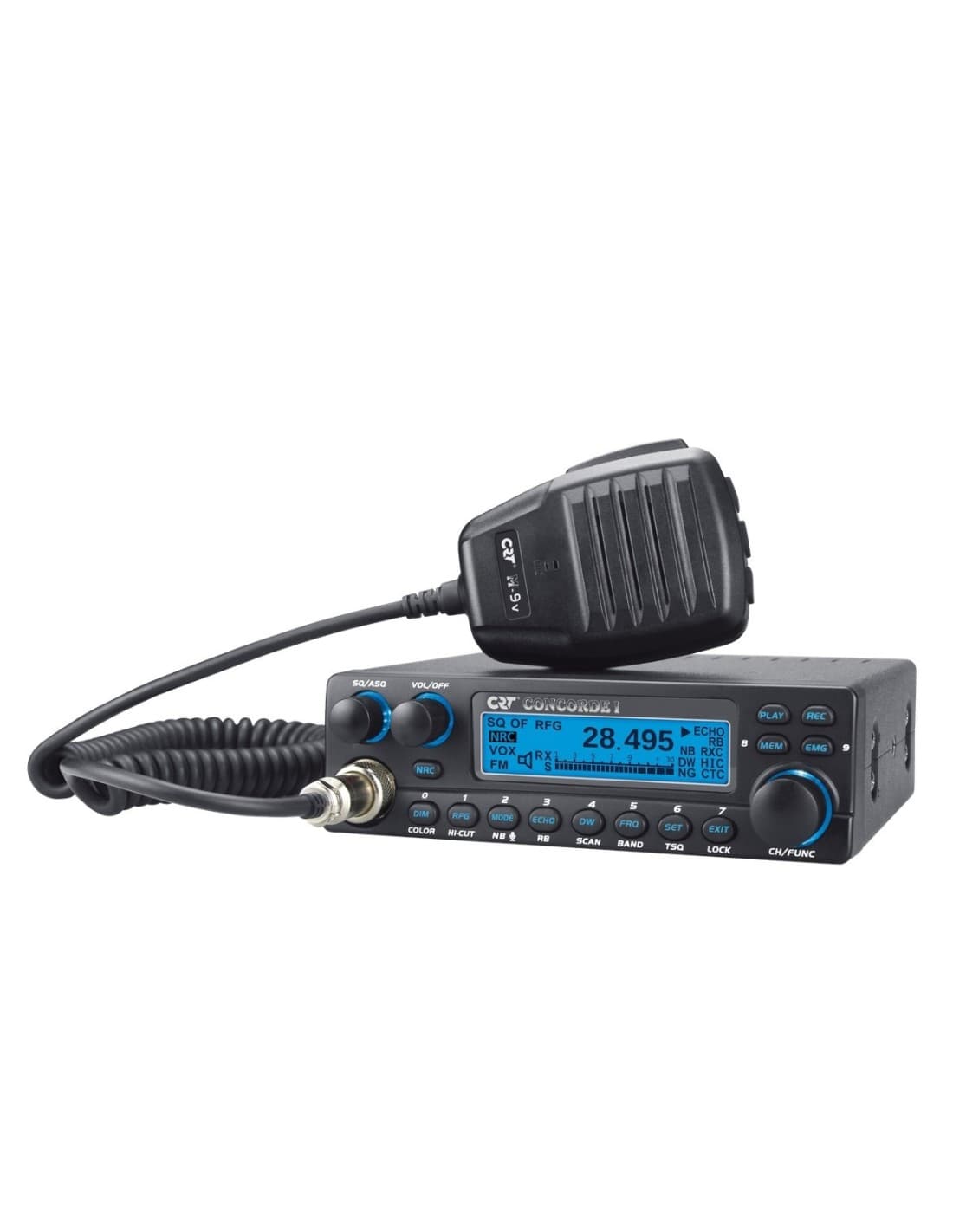 CRT CONCORDE I radiotelefon amatorski 10m AM/FM moc 60W (24-30MHz w trybie Export)