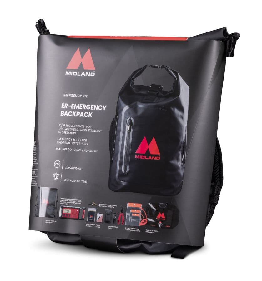 Midland ER Emergency Backpack – plecak awaryjny 72h z radiem ER300 PRO