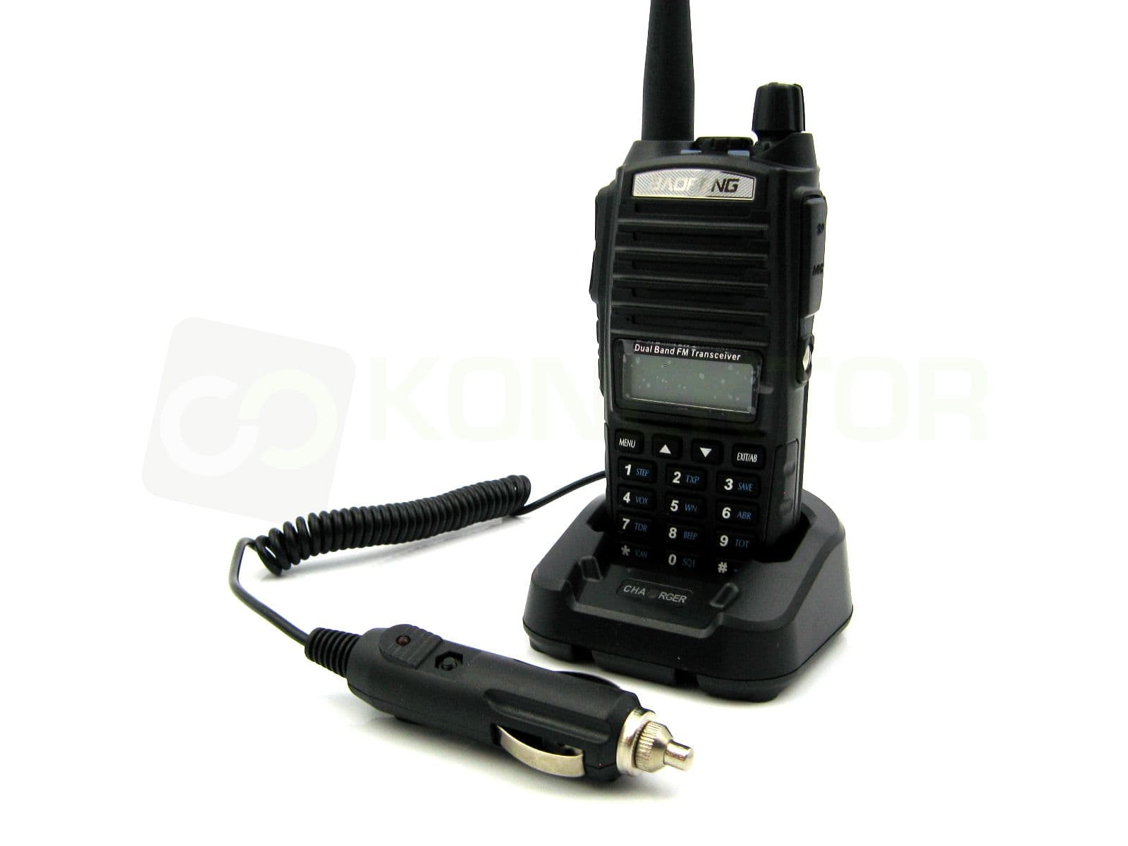 Ładowarka samochodowa do stacji biurkowych Baofeng np. UV-5R, UV-82, T-57, UV-B5, UV-B6 itp.