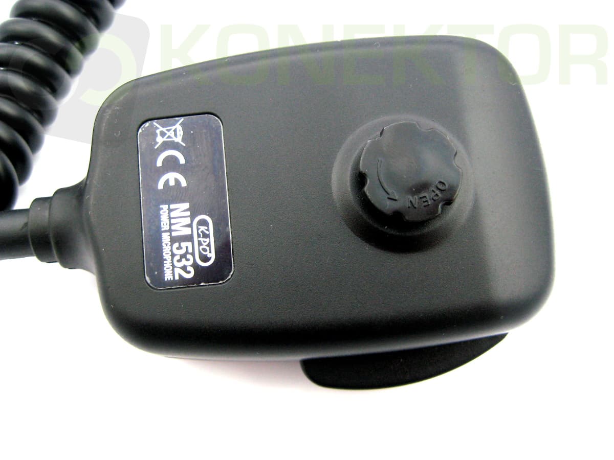 K-PO NM 532 duże wzmocnienie, ergonomiczna obudowa, 4-pin mikrofon do CB radia Uniden/President (KPO 532)
