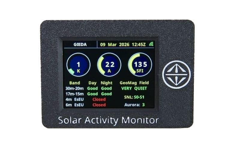 ShackComs Solar Activity Monitor - monitor propagacji HF / VHF i aktywności słonecznej