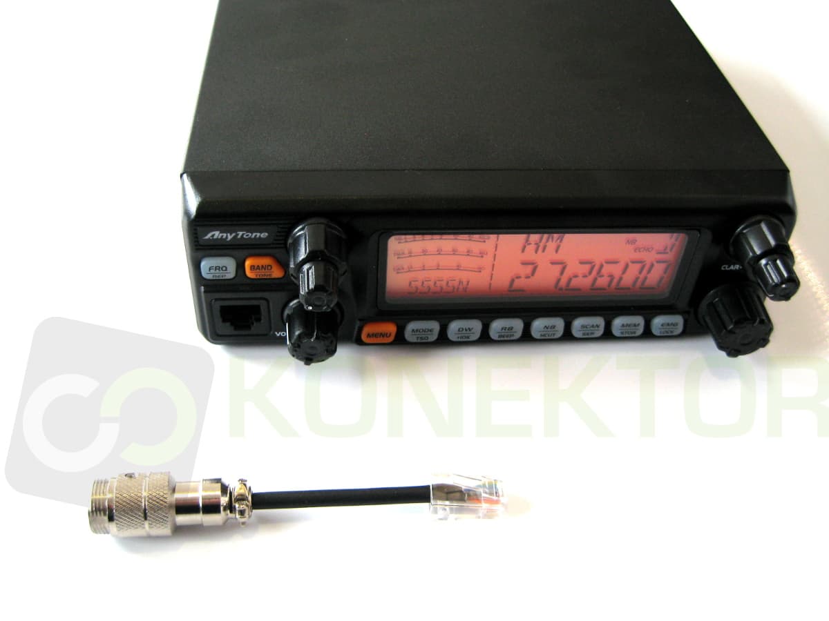 Adapter mikrofonowy RJ/6-PIN President do Anytone AT-5555N / CRT 7900