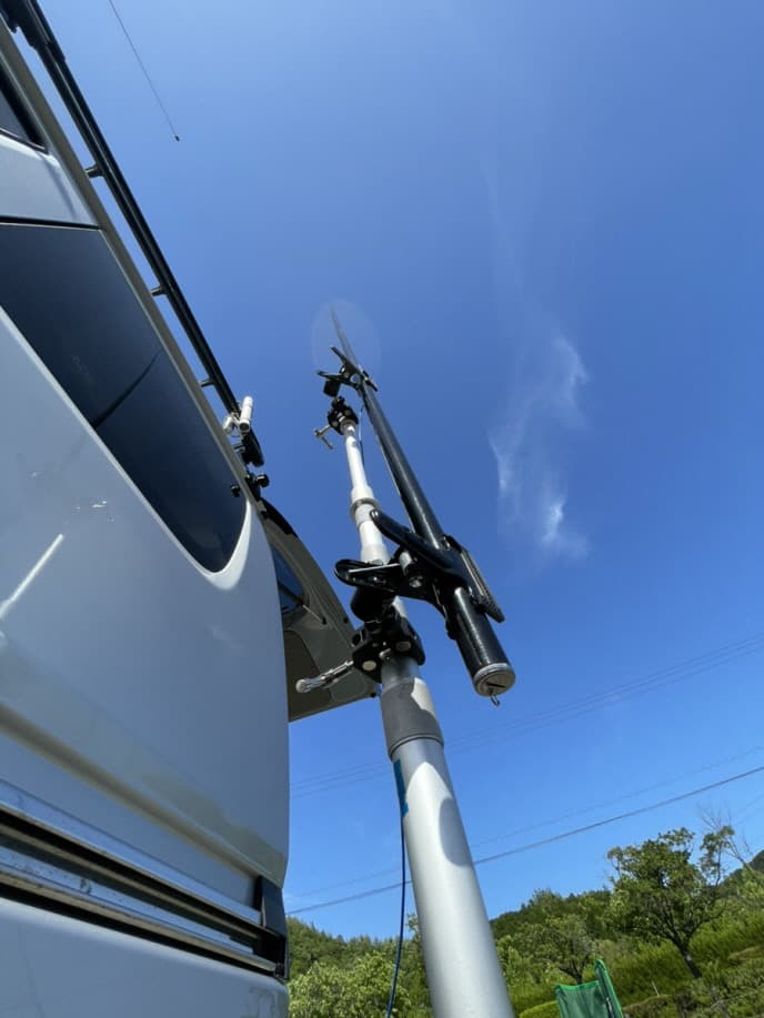OHM-BCR-X-ADVANCE karbonowa antena KF/50 MHz, długość ok. 600cm, kompletny zestaw do pracy terenowej