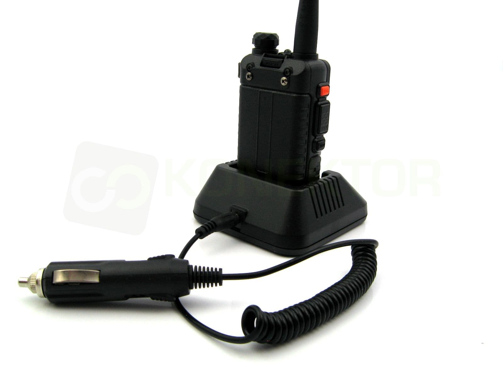 Ładowarka samochodowa do stacji biurkowych Baofeng np. UV-5R, UV-82, T-57, UV-B5, UV-B6 itp.