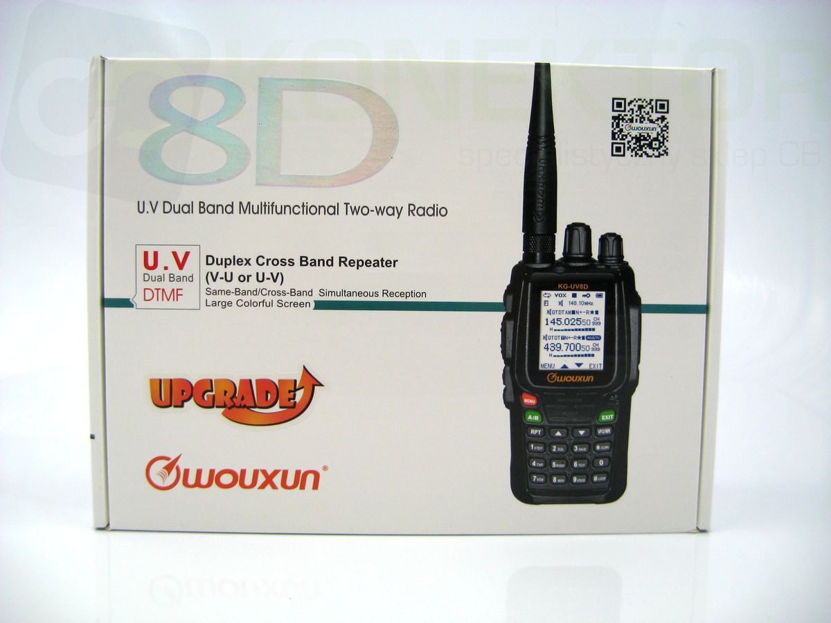 Wouxun KG-UV8D PLUS z szyfrowaniem EXPORT 134-174MHz/400-519MHz (Wouxun